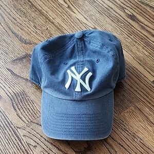 NY Yankees Blue Baseball Cap with White Logo